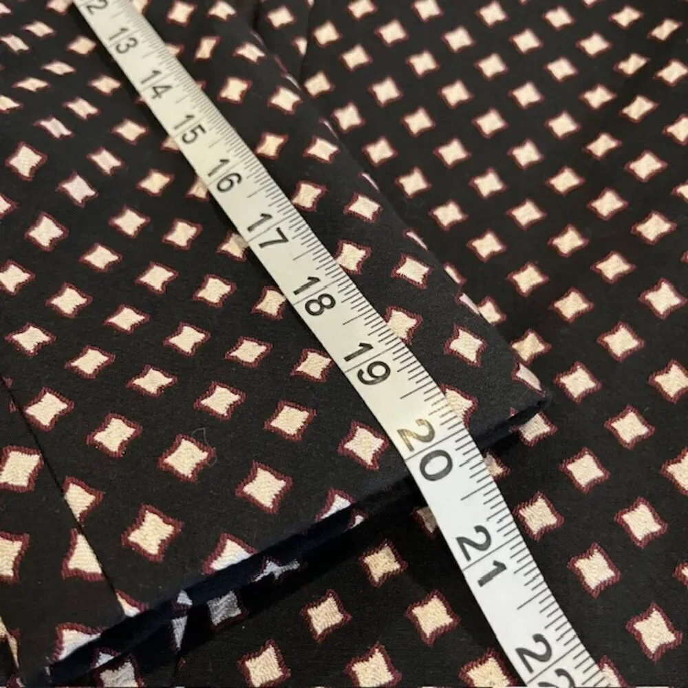 Kate Spade Diamond Jacquard Lined Blazer Black With White Burgundy Size‎ 8
